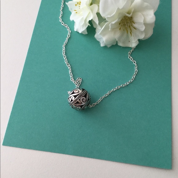 FINAL 💋Ball Necklace, Simply/Elegant Filigree - Picture 2 of 8